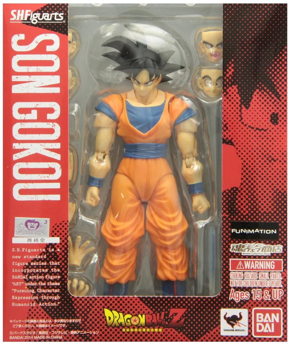 PrettyAngel-Подлинная Bandai Tamashii нация S. H. Figuarts СВЧ Dragon Ball Z Figuarts Goku фигурка