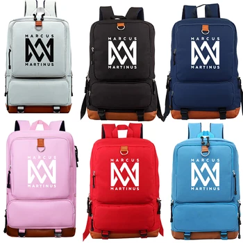 

Cool Marcus Martinus Students Daily School Book Knapsack Casual High Quality Men Women Travel Rucksack Beautiful Laptop Backpack