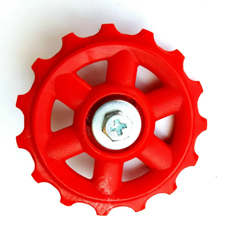 خفيفة في الهواء الطلق البلاستيك MTB الدراجة تحمل عجلة شدادة الخلفية Derailleur البكرات دراجة أجزاء