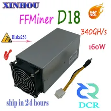 ASIC MINER FFMiner D18 340GH/S 160W Blake256 DCR Майнер экономичнее чем antminer DR3 DR5 S9 Innosilicon D9 A9 whatsminer D1