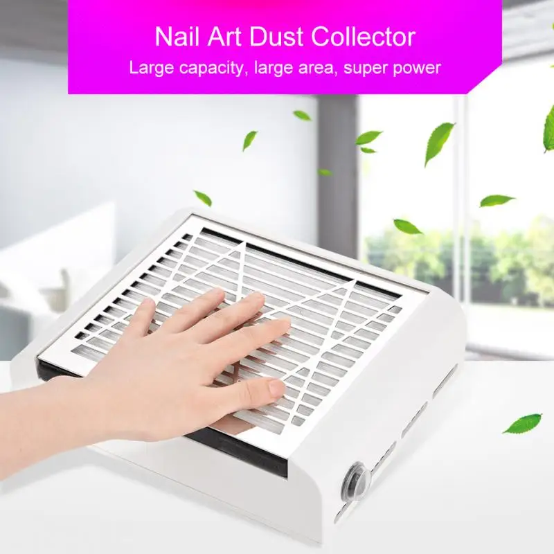 

Strong Power 40W Nail Fan Art Salon Suction Dust Collector Machine Vacuum Cleaner UV Gel Machine Nail Dust Collector