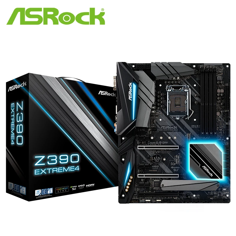 Полностью новая ASROCK/ASRock технология Z390 Экстремальный игрок компьютер разгон
