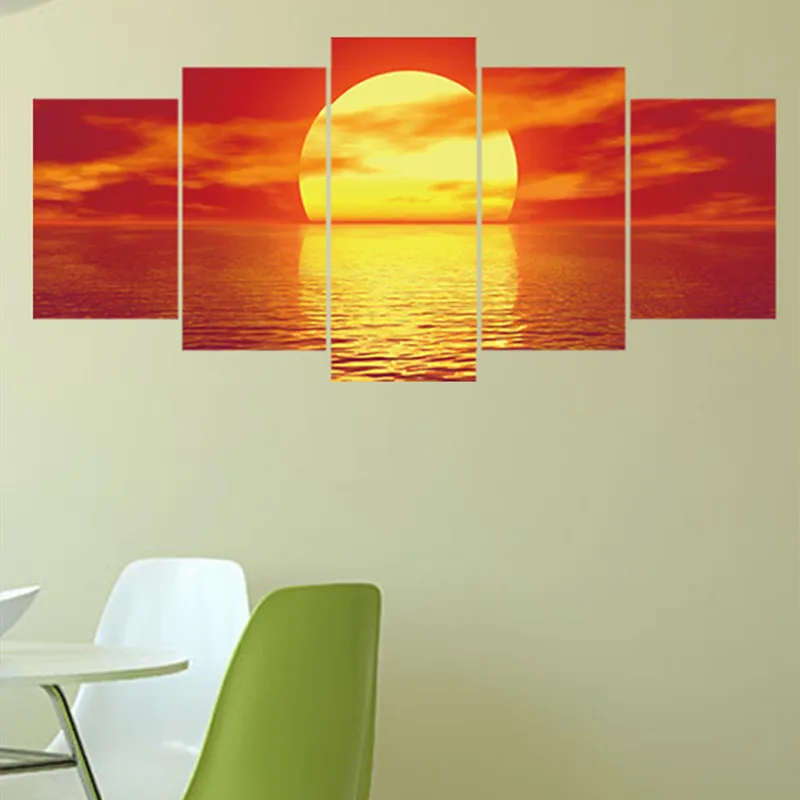 5 قطعة/المجموعة جديد مزيج الزخرفية البحر مشهد ملصقات جدار ذاتية اللصق لغرفة النوم التلفزيون خلفية ديكور المنزل جدارية الشارات