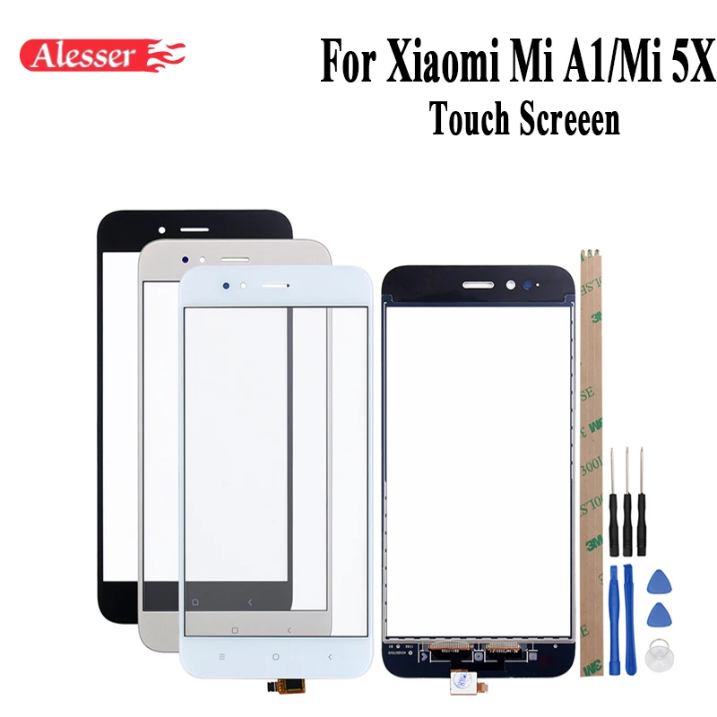 

Alesser For Xiaomi Mi A1 Touch Screen 5.5 Inch Perfect Repair Parts Touch Panel +Tools+Adhesive For Xiaomi Mi 5X Touch Screen