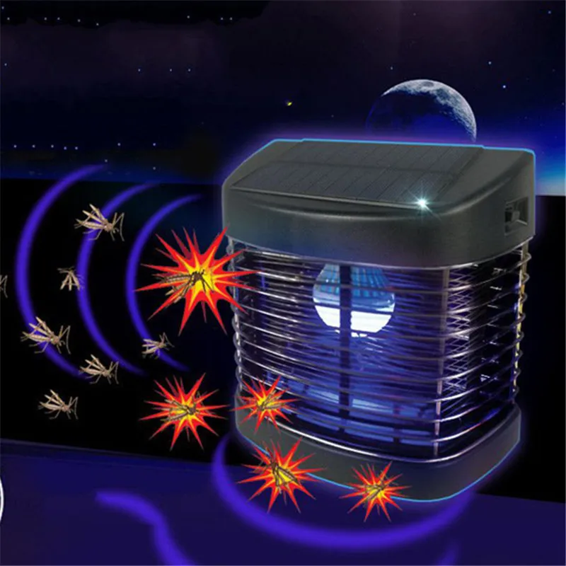 

Outdoor Garden Light LED Solar Panel Mosquito Killer Dual-Use Lamp No Radiation Courtyard Garden Catch Mosquito Trap Lighting