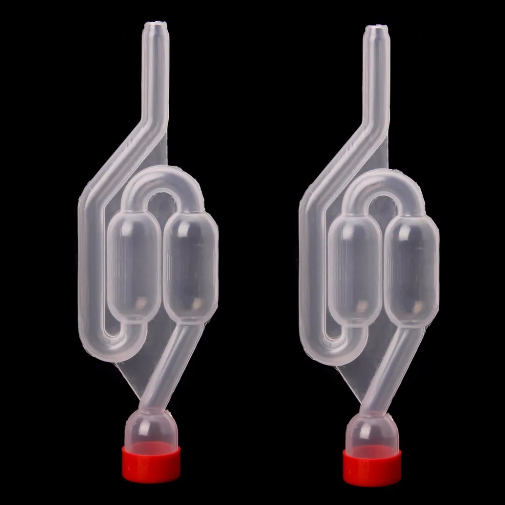

2Pcs Air Lock Bubble Grommet Exhaust Water Seal Valve with Cork Beer Wine Making MAY9