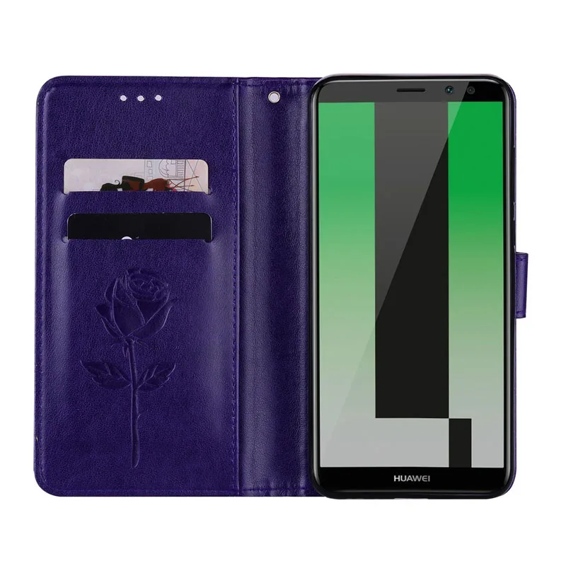 Чехол для Huawei Mate 10 Lite чехол Nova 2i мягкий силиконовый роскошный кожаный Case откидной