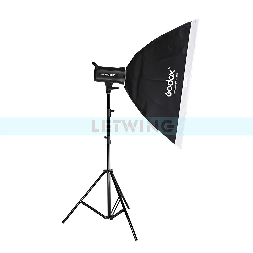 Компактный студийный стробоскоп для фотосъемки Godox SK400 3x400 Вт|light up bunny ears|light slackslight
