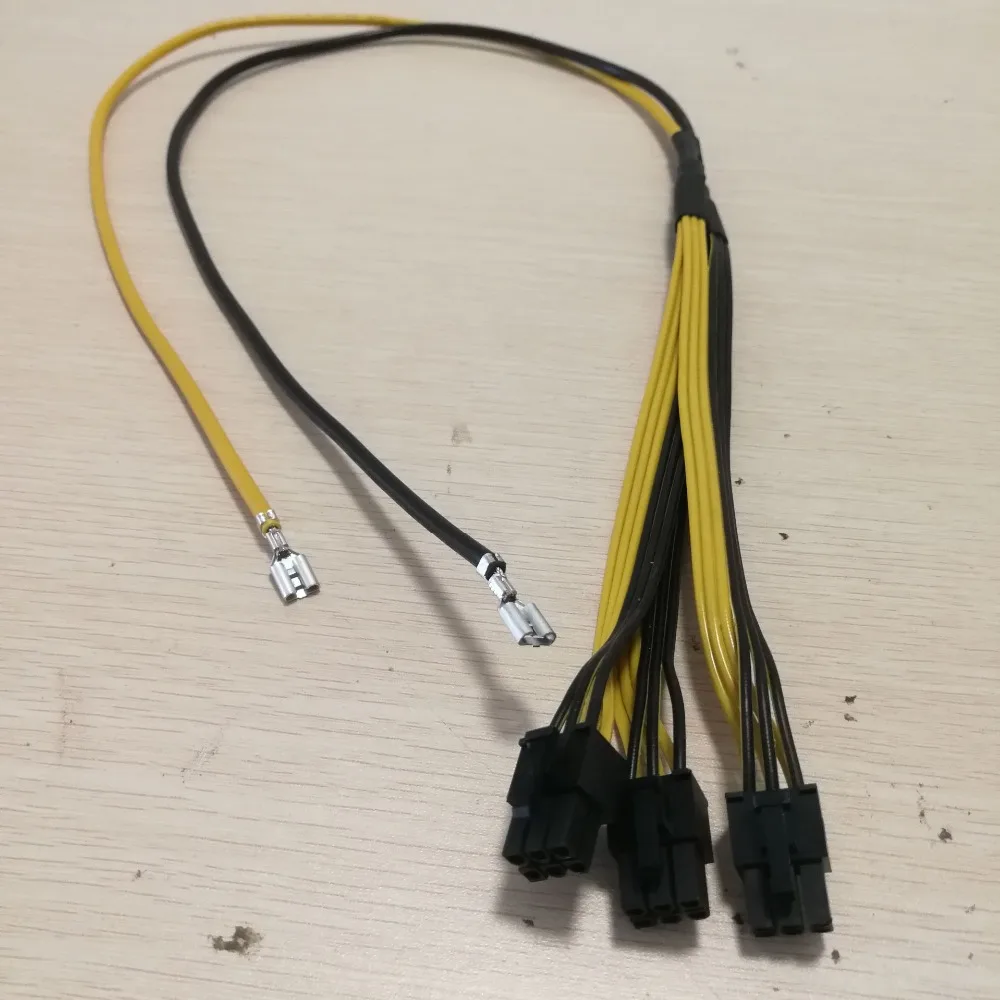 

10pcs/lot Triple 3X PCI-E PCIe PCI Express 6Pin GPU Graphics Card Splitter Power Cable for BTC Miner Machine Bitcoin Litecoin