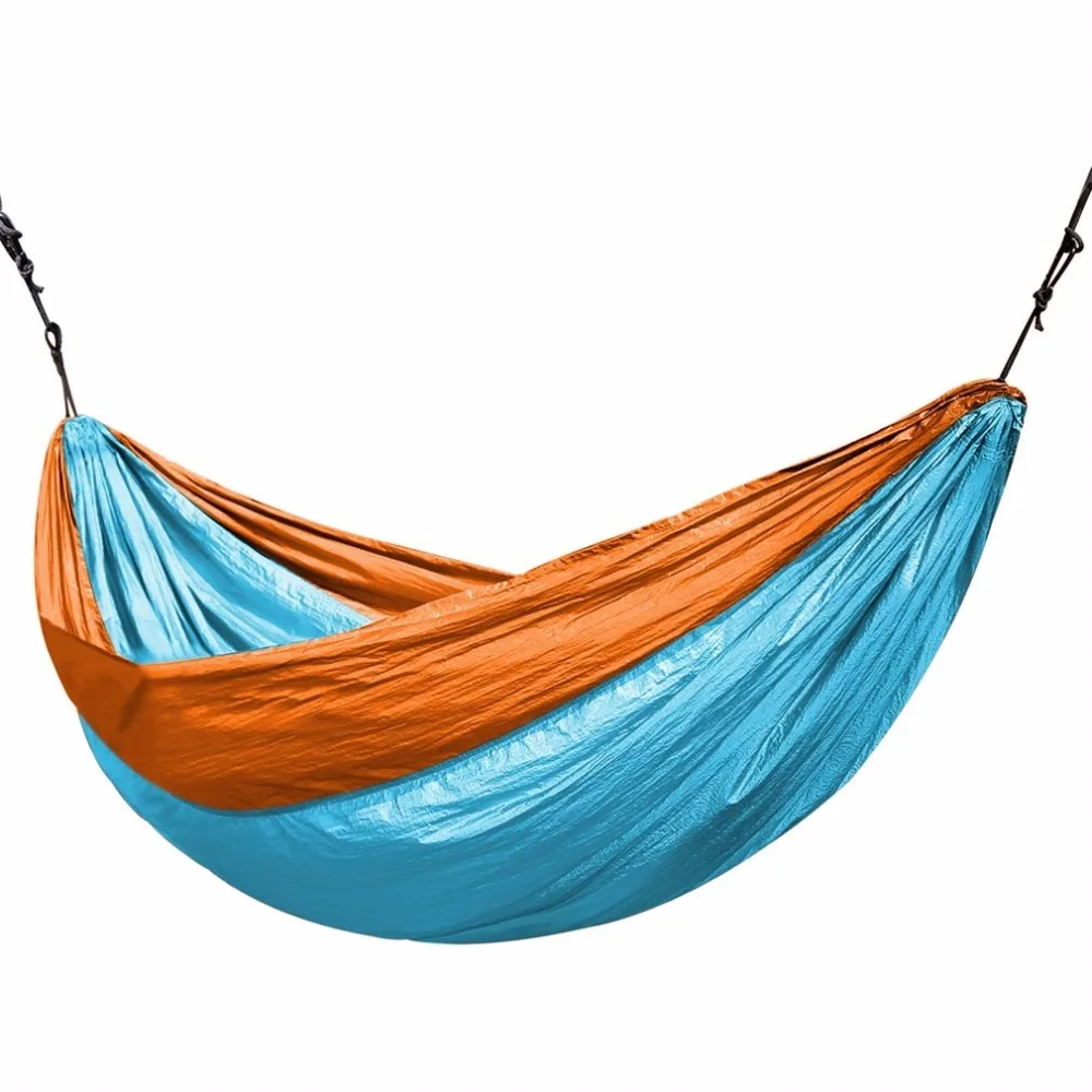 

Universal 3.2*2M Larger Size Double Color Nylon Camping Hammock Lightweight Portable Summer Beach Travel Hammock