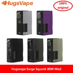 Новые Hugsvape Surge Squonk 80 Вт Mod для Piper RDA работает на один 18650/20700 батарея с squonk 6 мл силиконовая бутылка