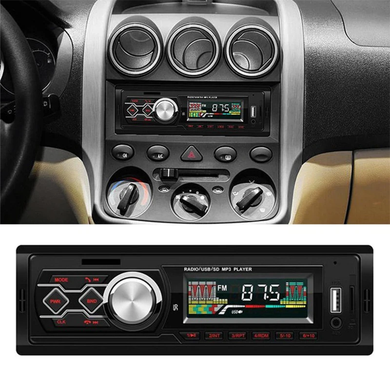 Car Mp3 Player TF USB Bluetooth Stereo Audio Auto FM Transmitter AUX Single Din Modulator Radio Handsfree | Автомобили и