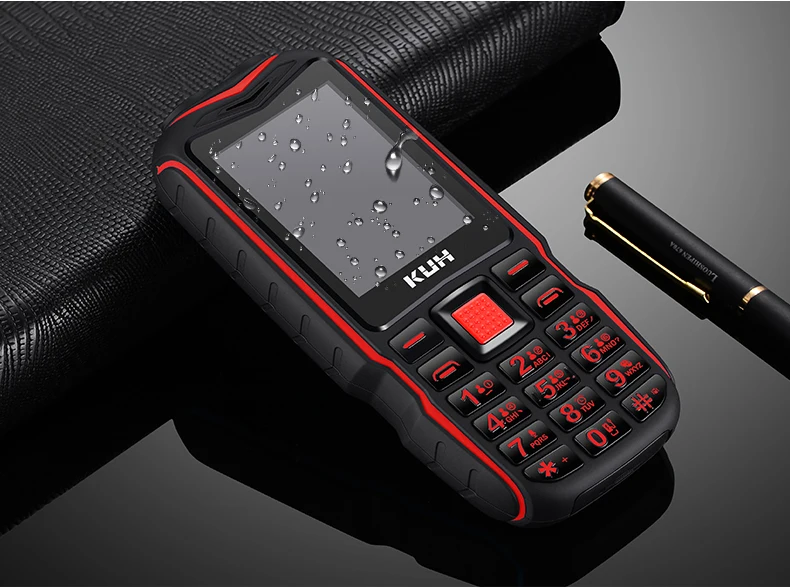 KUH T3 прочный ударопрочный дешевый мобильный телефон 2,4 дюймов внешний аккумулятор телефон две sim-карты камера MP3 двойной фонарик большой голос