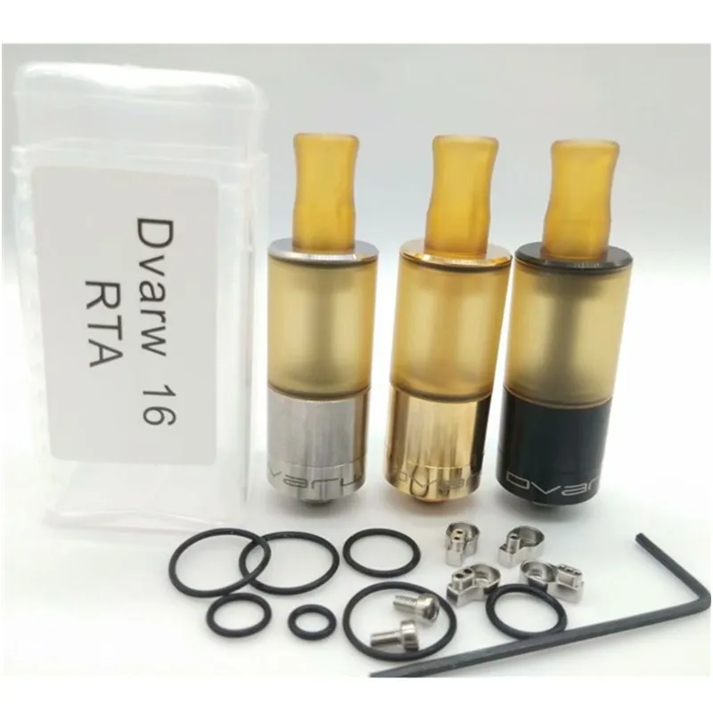 Новейший обслуживаемый атомайзер Dvarw MTL Style Mini 16 мм RTA 316SS PEI нижняя система
