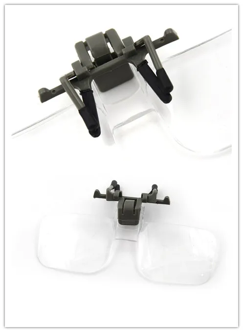 Folding Handfree Clip On Clear Magnifying Glasses Appraisal Watch Repair Tool Magnifier HD Lens Precise Eyeglasses Jewellery