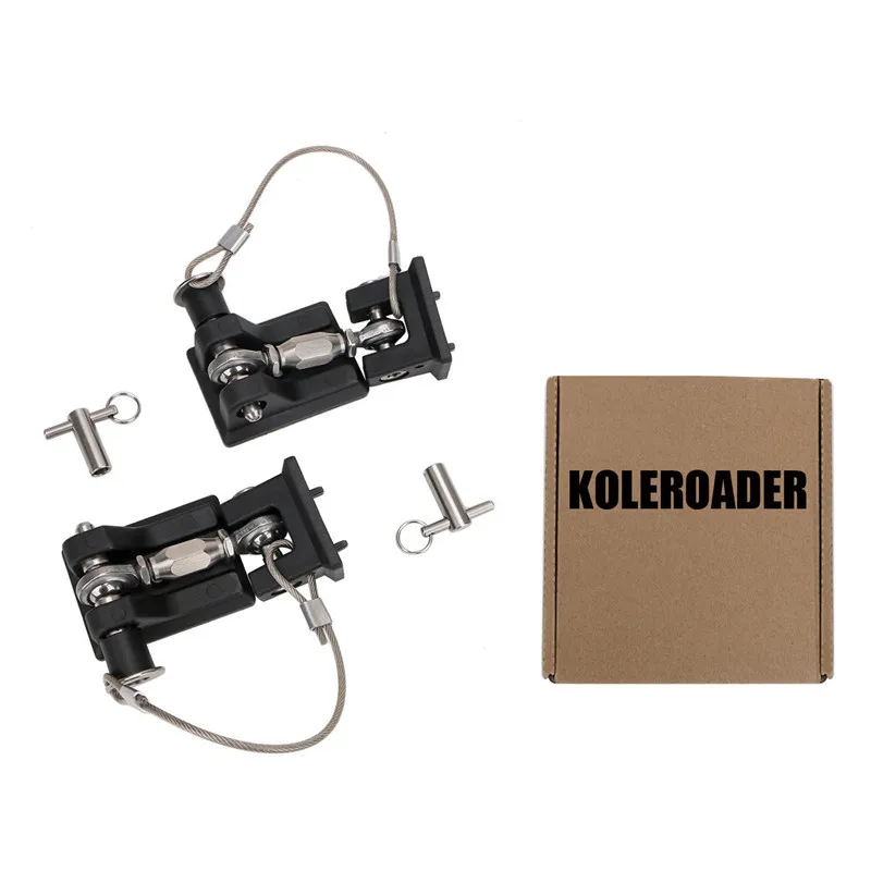 Engine Hood Lock Latches Catch Locking Anti-Theft Key Kit For Jeep TJ Wrangler Rubicon Accessories 1997-2006 KOLEROADER (23)