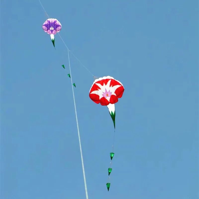 Высокое качество, мягкий ktes Morning Glory kite, красивый воздушный змей,, детская любовь с ручкой и линией, игрушки для улицы