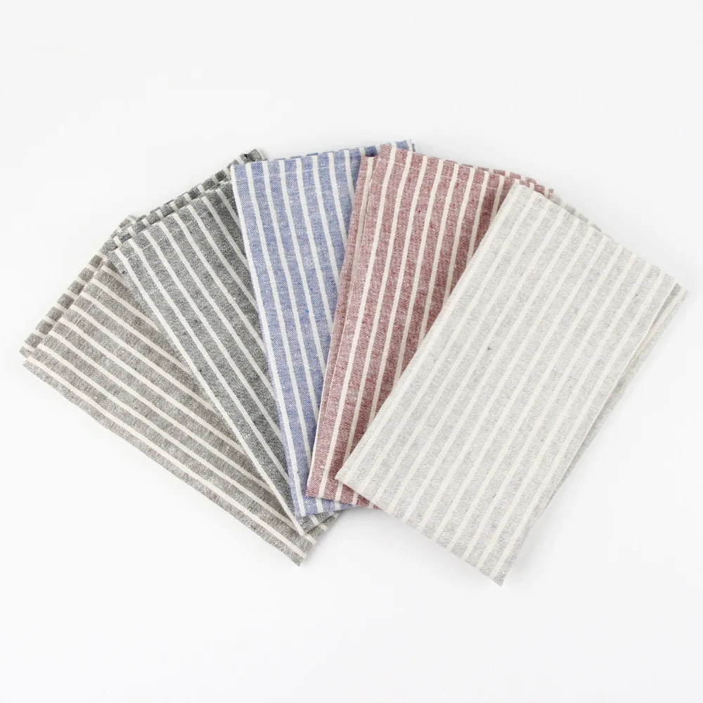 

30x40cm cotton linen Napkins placemat heat insulation mat dining table mat comfortable Napkin fabric table placemats Background