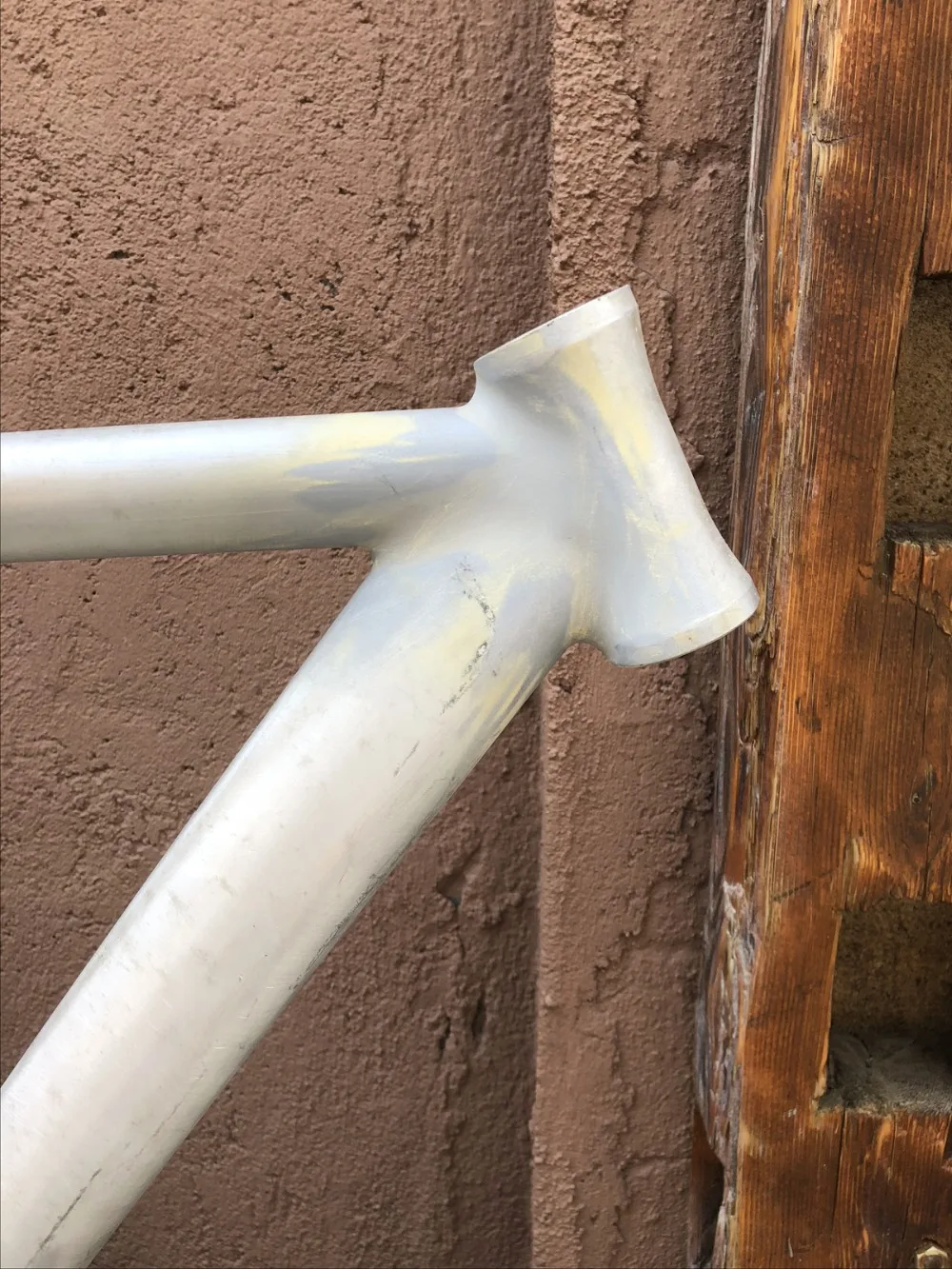 700C Fixed Gear bike frame 54cm RAW   Smooth Welding  Bike frame Aluminum Alloy frame