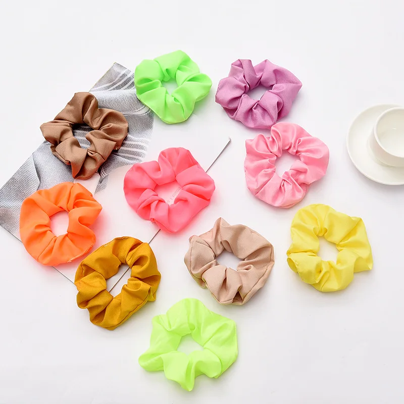 

10 colors Modis Women Kawaii Elastic Hair Bands Tie Gum Femme Sweet Cute Scrunchie Ponytail Holder Rubber Mujer Hair Accessories