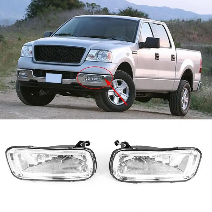 

2pcs 12V Car Fog Lamp Light System Fit for FORD F150 2004 2005 2006 FO2593209, FO2592209, 5L3Z15200A, 5L3Z15201A