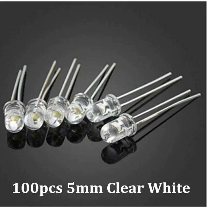 Купить 100 шт. инфракрасный светодиод 5 мм 940нм мощный-лазер ...