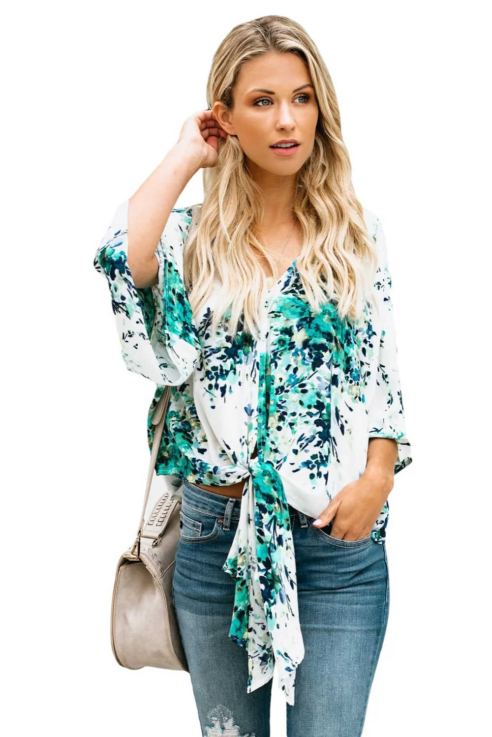 White-Flowerlet-Print-Tie-Front-Kimono-Sleeve-Blouse-LC251052-9-1