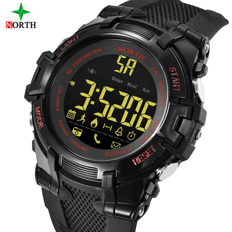 

NORTH Men's Smart Watch Fitness Tracker Sport Watch Men SmartWatch Bluetooth Electronic Digital Watches Clock relogio masculino