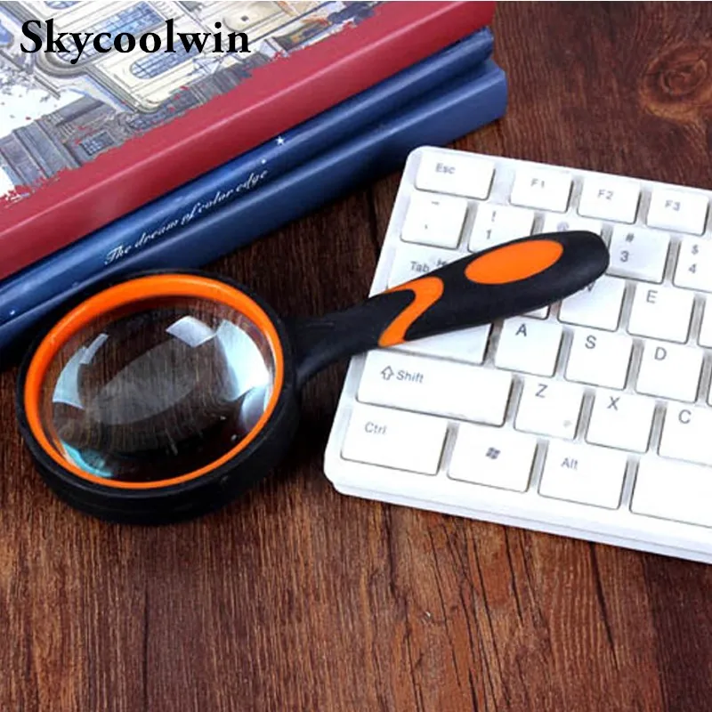 Portable Magnifier HD Handheld Reading 10x Loupe Magnifying Glass Lupa