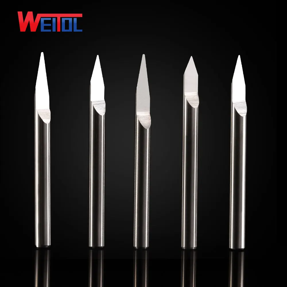 Weitol Metal engraving tool 10 pcs/Lot N 3.175mm V Shape round Bottom