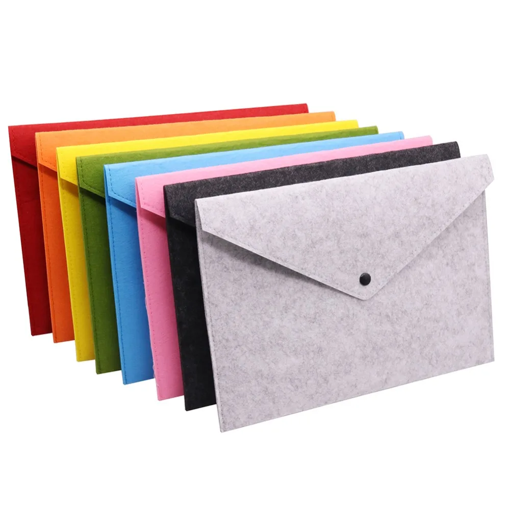 

1 pcs A4 Filing Products Document Bag Length 325mm Width 230mm Pencil Cases Folder For Documents Felt Bag Office School Supplies