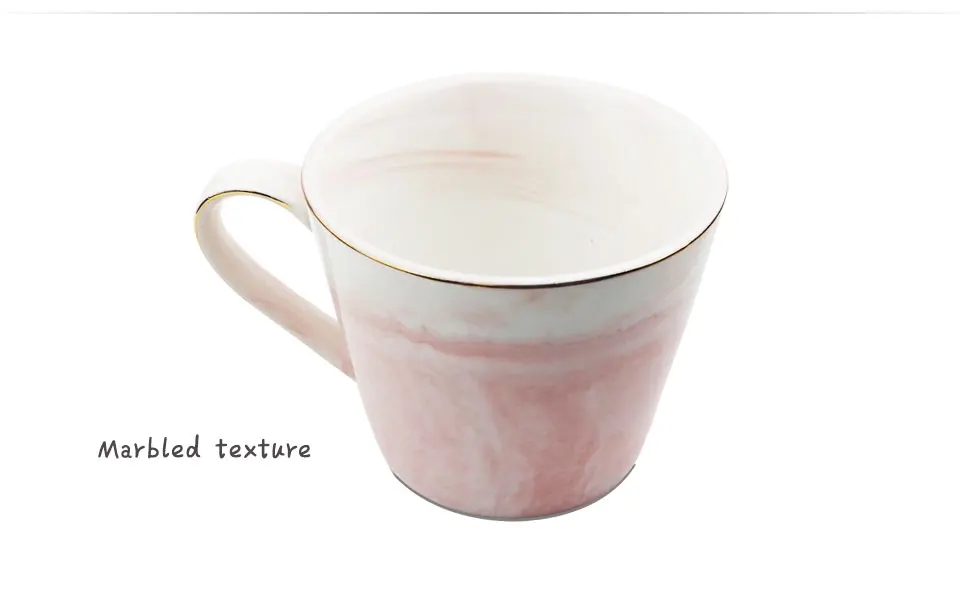 Handpainted Gold Monogram Natural Ceramic Marble Porcelain Tea Cup Mr And Mrs Milk Cup Of Coffee Mugs Creative Wedding Gift (4)