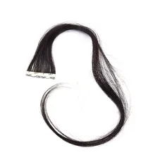 Новое поступление 45-80 см одинарный зажим цельные волосы высокого качества для наращивания синтетический длинный прямой черный волос настоящие натуральные волосы