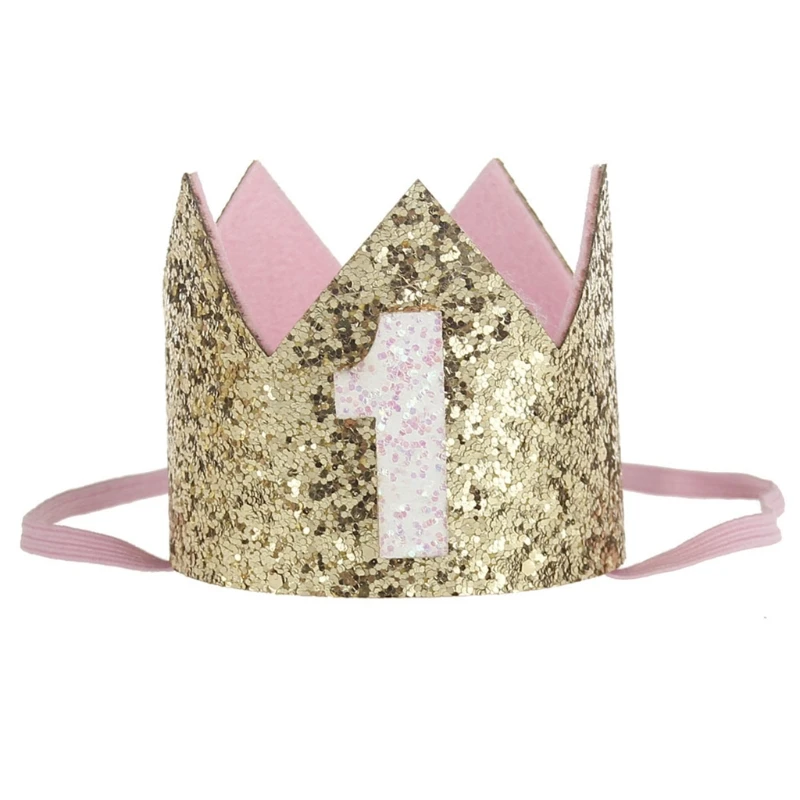 

Baby Crown Headband Princess Hair Band Tiara Headwear Birthday Party Accessories