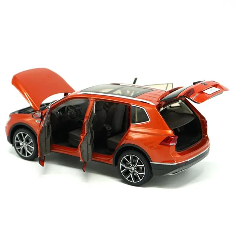 Оригинальная усовершенствованная коллекция tiguan l 1:18 игрушечная машинка из