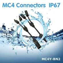 1Pair PowMr Connectors IP67 Waterproof MC4 Male And Female Solar Panel Cable Connector MC4Y-BN2 цена 1Pair PowMr Connectors IP67 Waterproof MC4 Male And Female Solar Panel Cable Connector MC4Y-BN2 цены онлайн