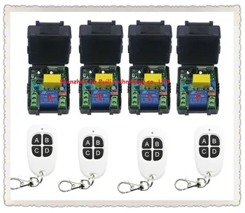 

New AC220V 1CH Radio Controller RF Wireless Relay Remote Control Switch four Transmitter @ 4 Receiver -- JRL220V-17