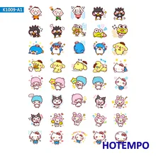 Sanrio Melody Kuromi Stickers for Girl Children Kids Gift DIY Letter Diary Scrapbooking Stationery Pegatinas Stickers Sanrio Melody Kuromi Stickers for Girl Children Kids Gift DIY Letter Diary Scrapbooking Stationery Pegatinas Stickers