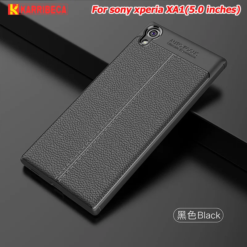 Litchi silicone case sony xperia xa1 (11)