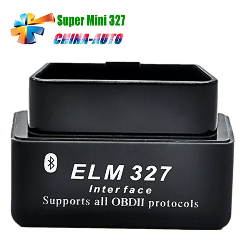 Качество a++ V1.5 Супер Мини Bluetooth ELM327 OBD2 Диагностический Инструмент obd obd2 сканер Elm 327obd сканер работает на Android - Цвет: Черный