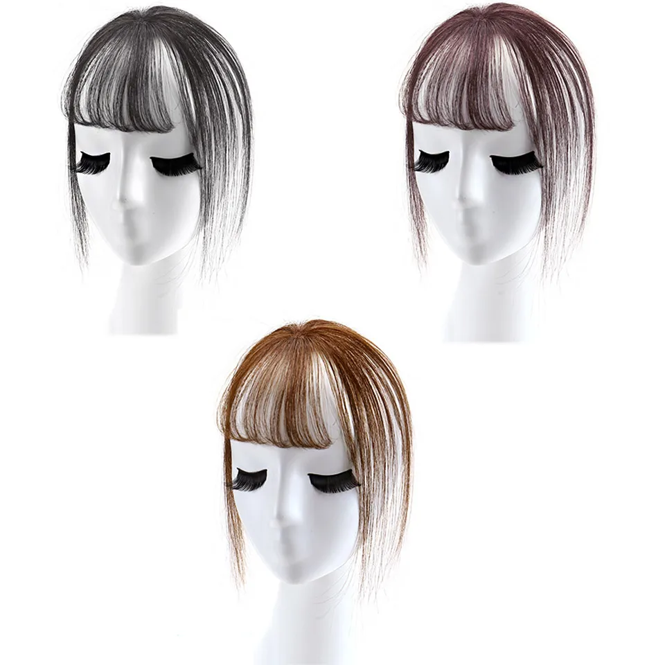 DIFEI bangs Female Short Fake Hair Bangs Women Hair Pieces Invisible Seamless Sea Head Replacement Hair synthetic Wig