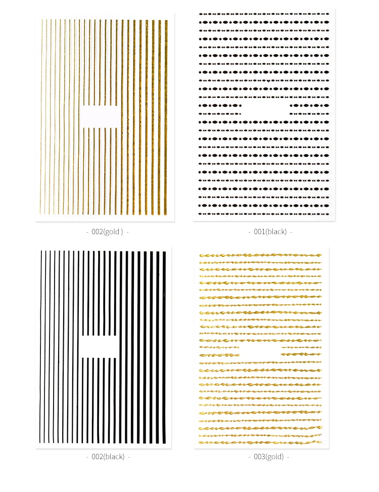 1 шт Золотые 3D наклейки для ногтей, кривые полосы, линии, наклейки для ногтей, клейкая полосатая повязка, наклейки для дизайна ногтей, розовые, золотые, серебряные