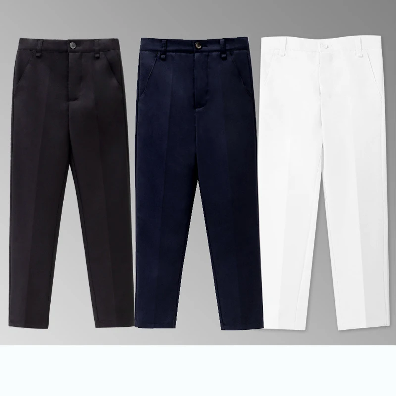 Pantalon Habillé Noir Pour Petit Garçon 3T - Coupe Classique Et Facile à Enfiler