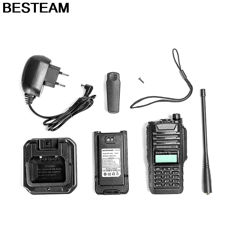 Baofeng BF A58 иди и болтай Walkie Talkie “иди IP67 Водонепроницаемый UHF VHF радио