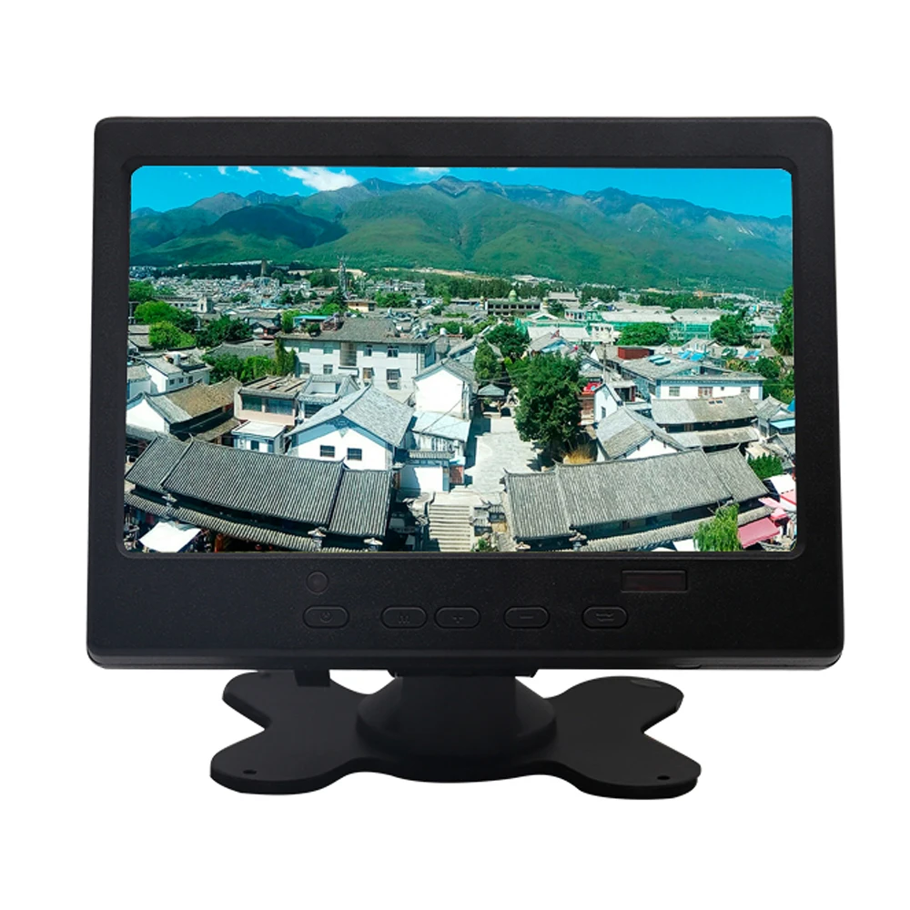 

7 Inch Ultra Thin 16:9 Super HD 1024*600 IPS LCD Monitor DVD VCD Headrest Monitor Support Audio Video HDMI VGA