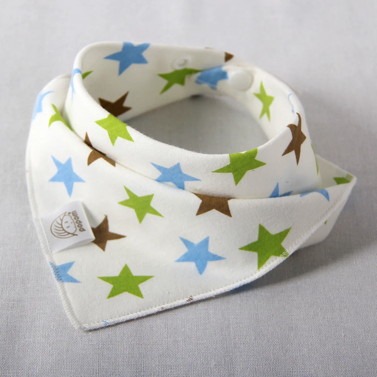 Baby bibs High quality triangle double layers cotton baberos Cartoon Character Animal Print baby bandana bibs dribble bibs