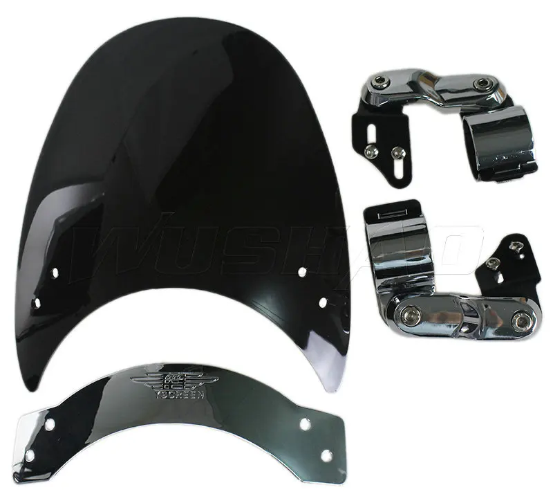 Memphis Shades Bullet Fairing For Honda VT1300 Stateline, Sabre, Fury (2010-2015) - Black Lucite