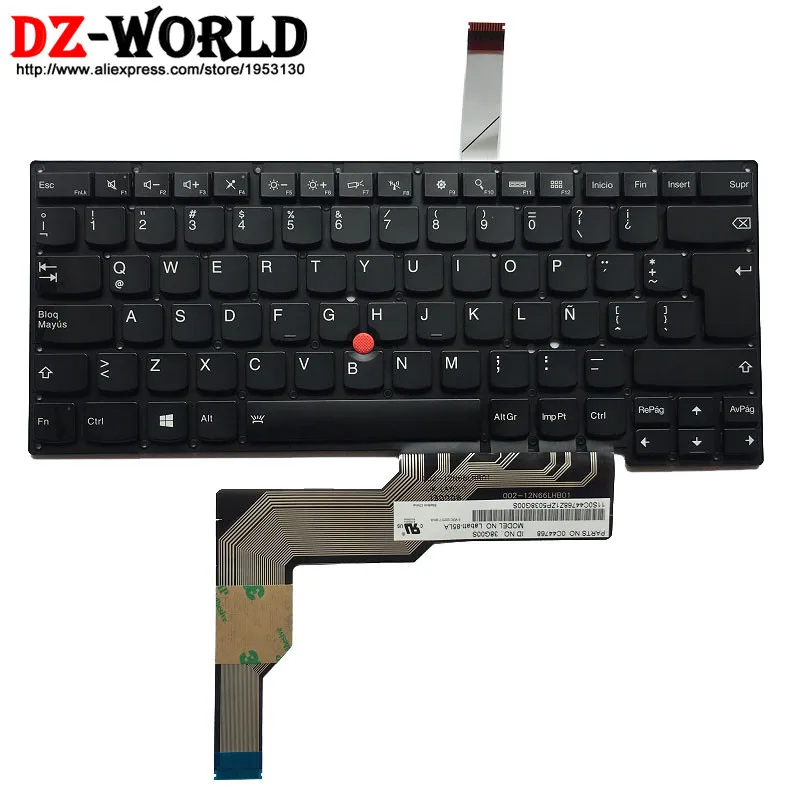 

ES LA New/Orig for Lenovo Thinkpad (S3 S431) (S3 S440) Spanish Backlit Keyboard Latin American Backlight Teclado 0C44768 04Y2203