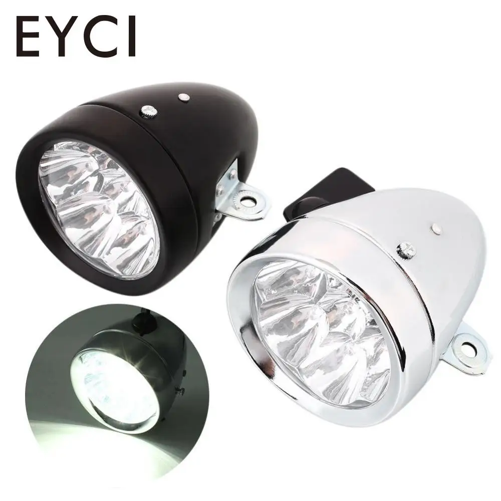 

EYCI EYCI Retro Bicycle Bike Cycling Front Light Lamp Battery 7 LED Headlight Waterproof