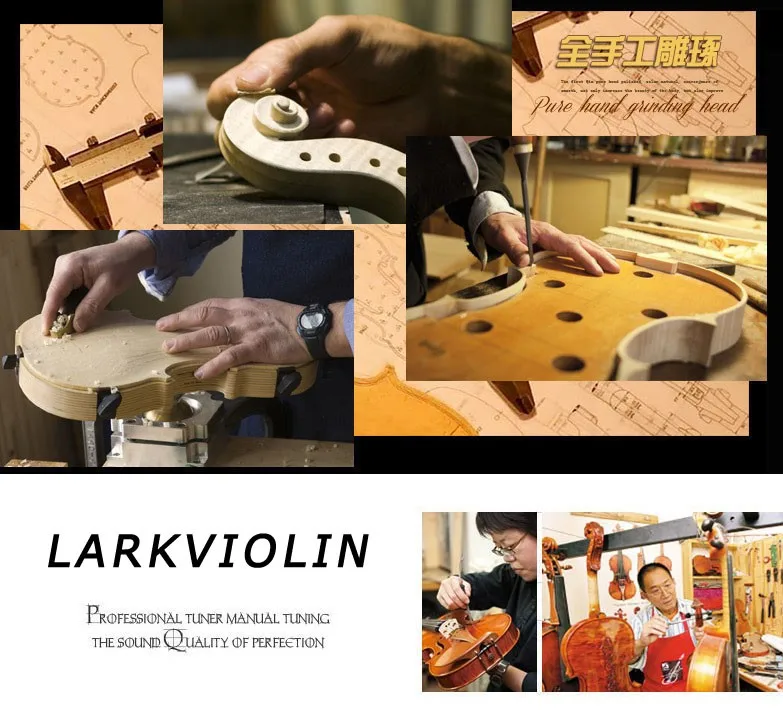 Топ Европейский материал ручной работы скрипки соло 4/4 Larkviolin violino Профессиональный играть на скрипке, скрипка лук, случае, канифоль, тюнер